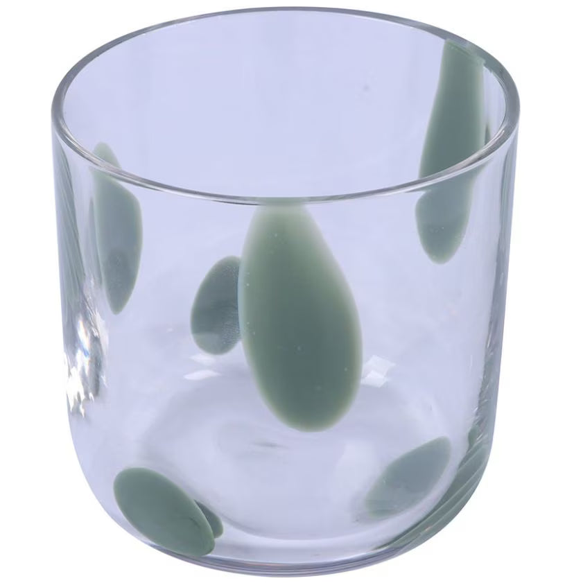 VASO PUNTOS VERDE
