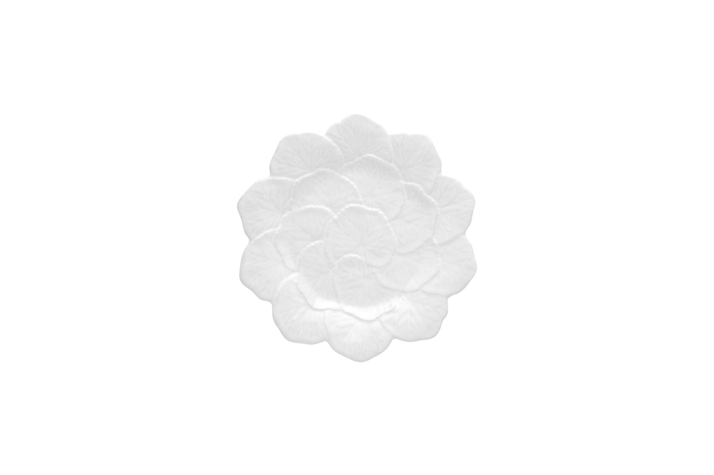 GERANIUM FRUIT PLATE WHITE