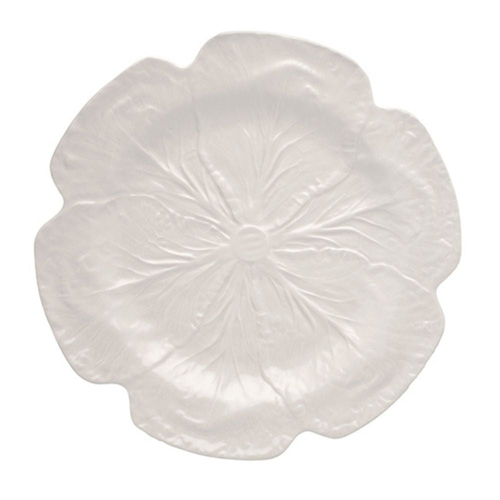 CABBAGE CHARGER PLATE WHITE
