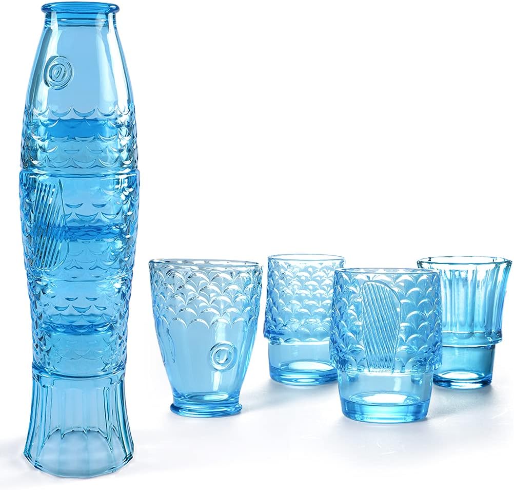 VASOS PESCADO AZUL