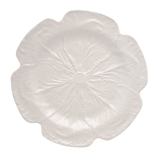 CABBAGE CHARGER PLATE WHITE