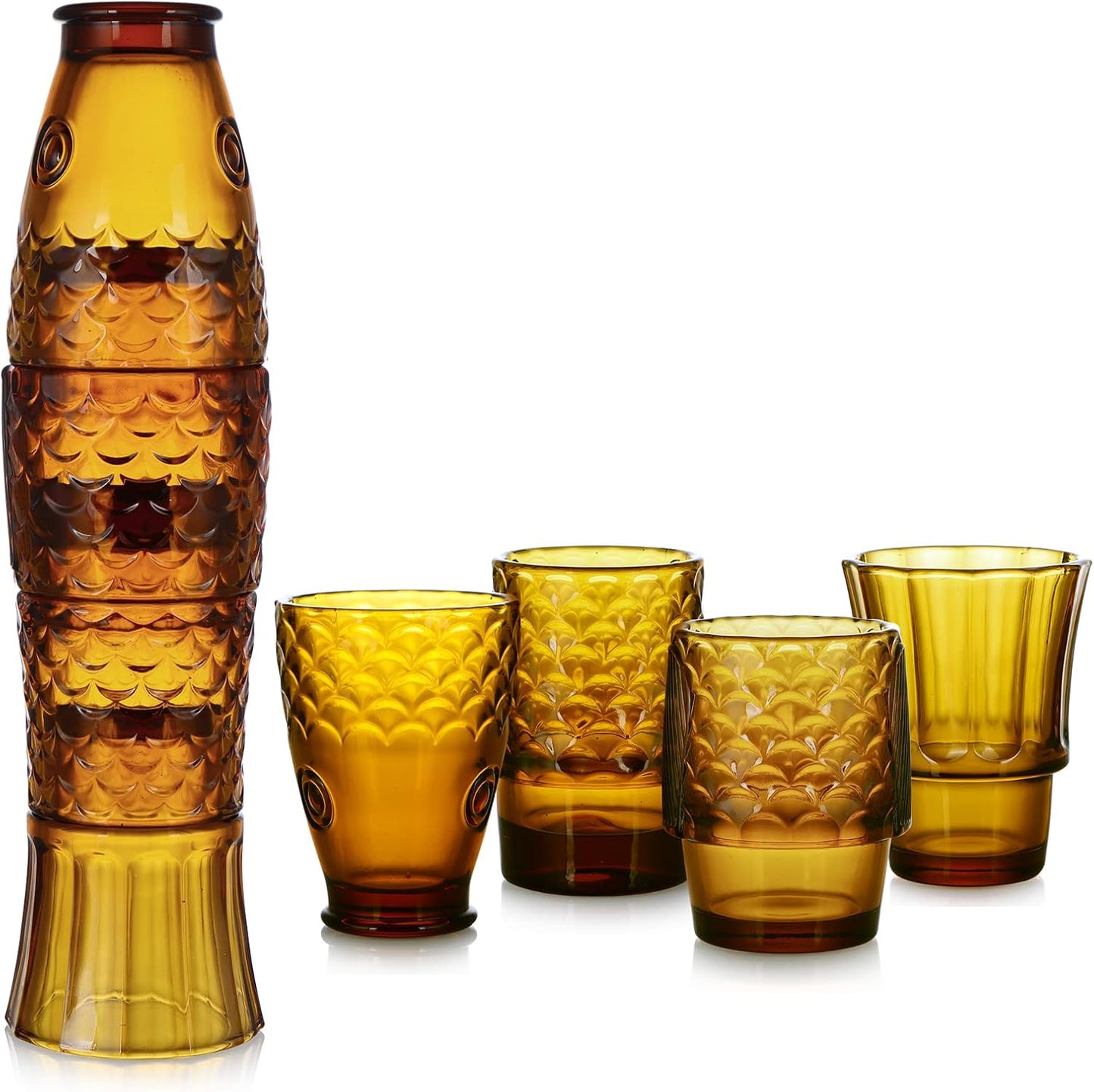 VASOS PESCADO AMBAR