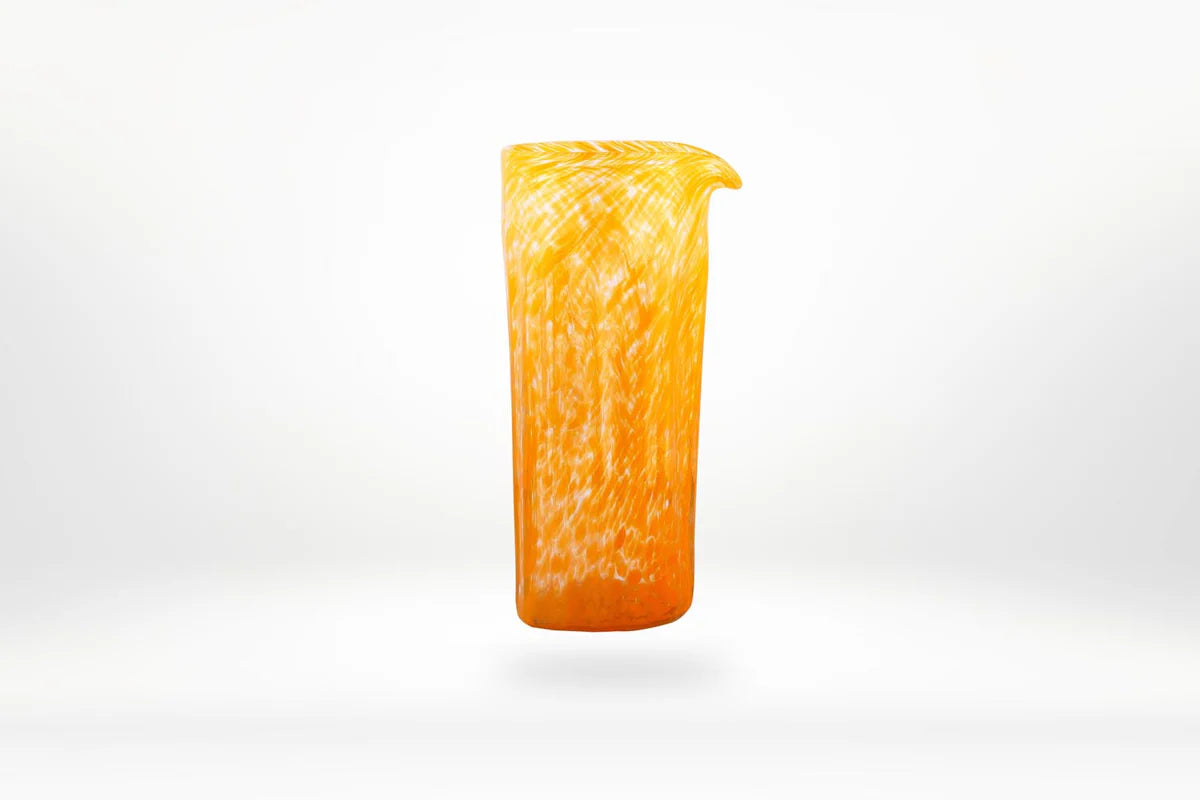 JARRA NARANJA VIDRIO SOPLADO